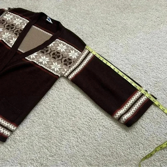 Vintage Sears Vintage Sweater Cardigan Brown Pockets Women’s Size Medium - Picture 5 of 16